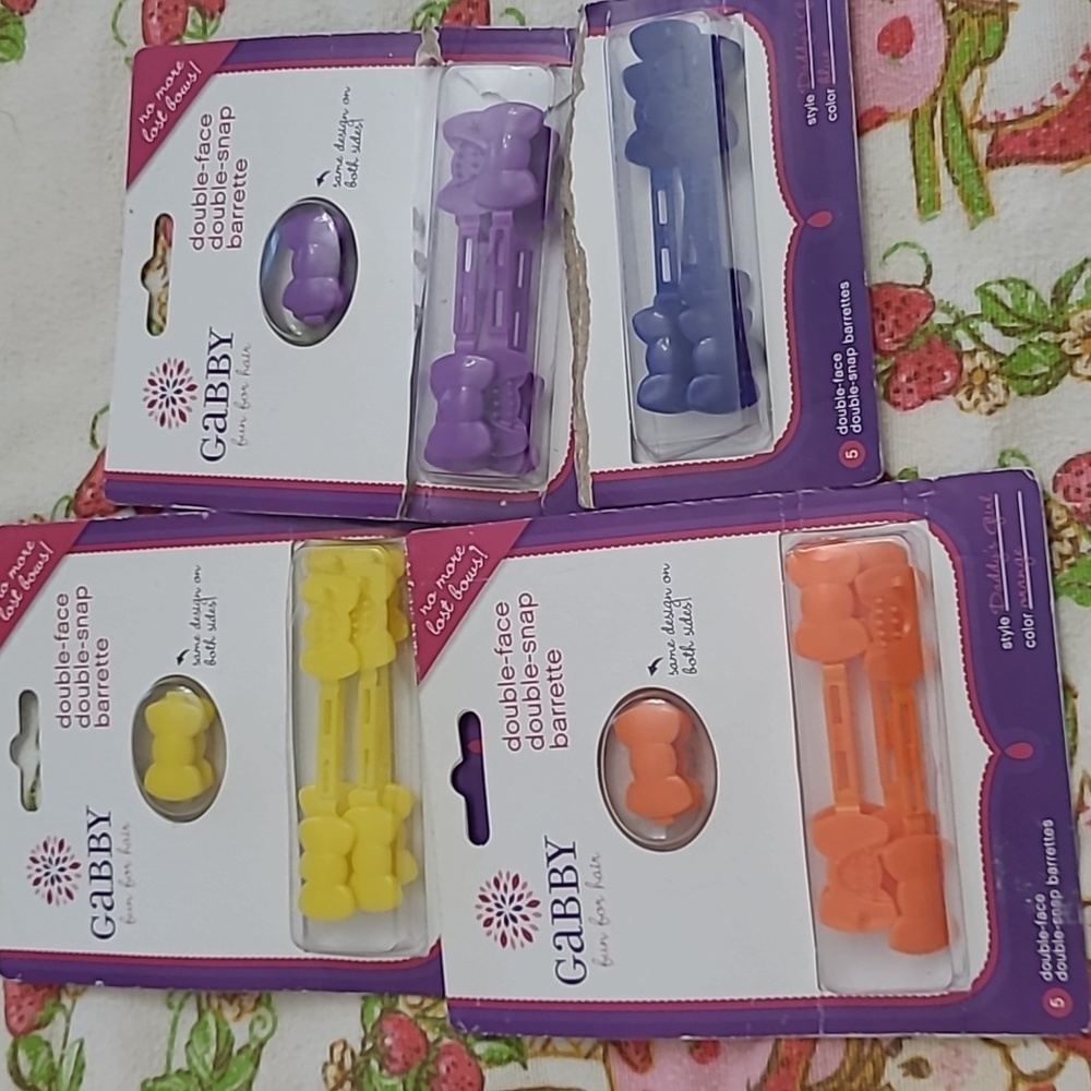 GaBBY for Fun Hair Double Face Bow Barrettes